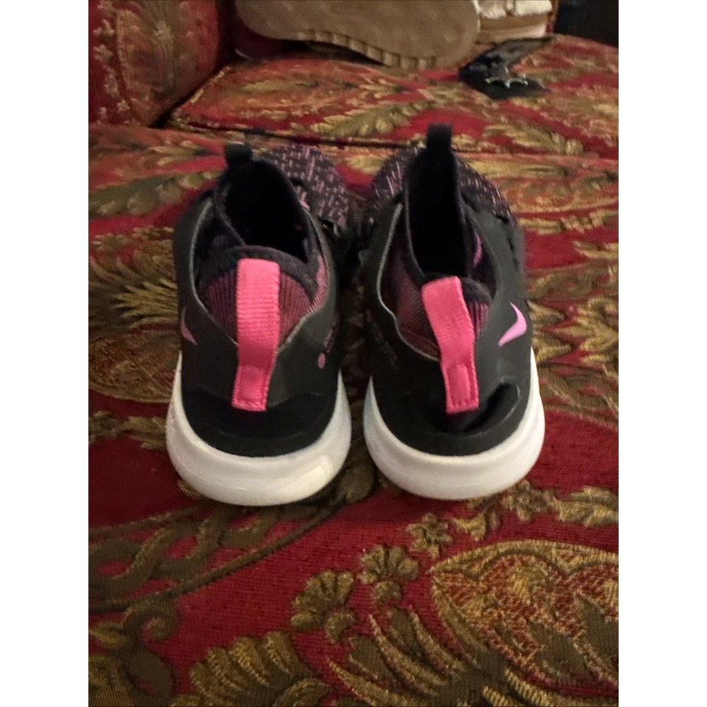 Women's Nike Flex Contact 3 Running Shoe Black Fuchsia Size 8 - Picture 4 of 5